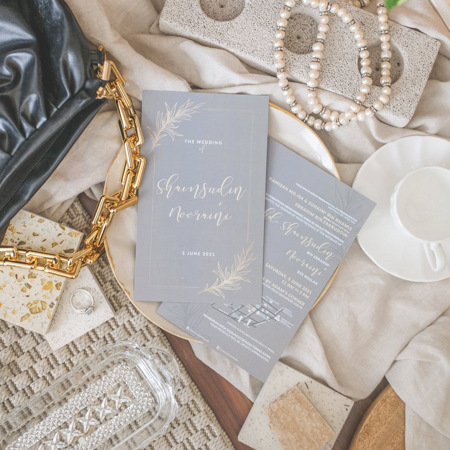 OLIVE BRANCH WEDDING INVITATION