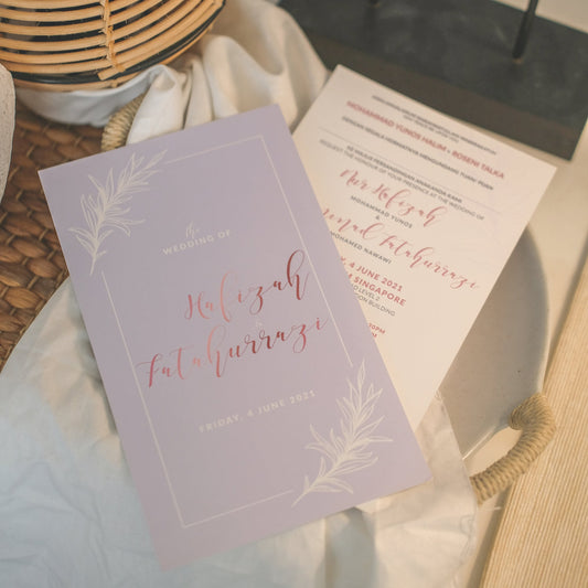 OLIVE BRANCH WEDDING INVITATION