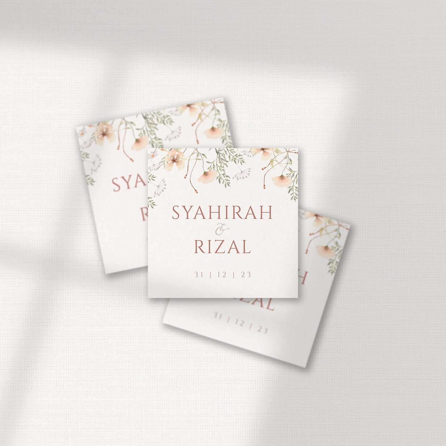 HERBS & WILD FLOWERS FAVOR STICKER/ TAG