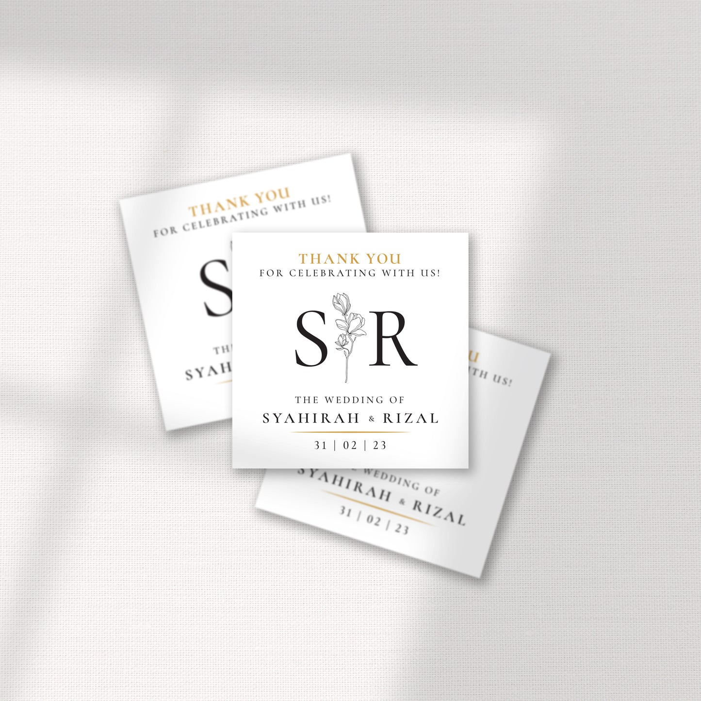 PETITE FLEUR FAVOR STICKER/ TAG