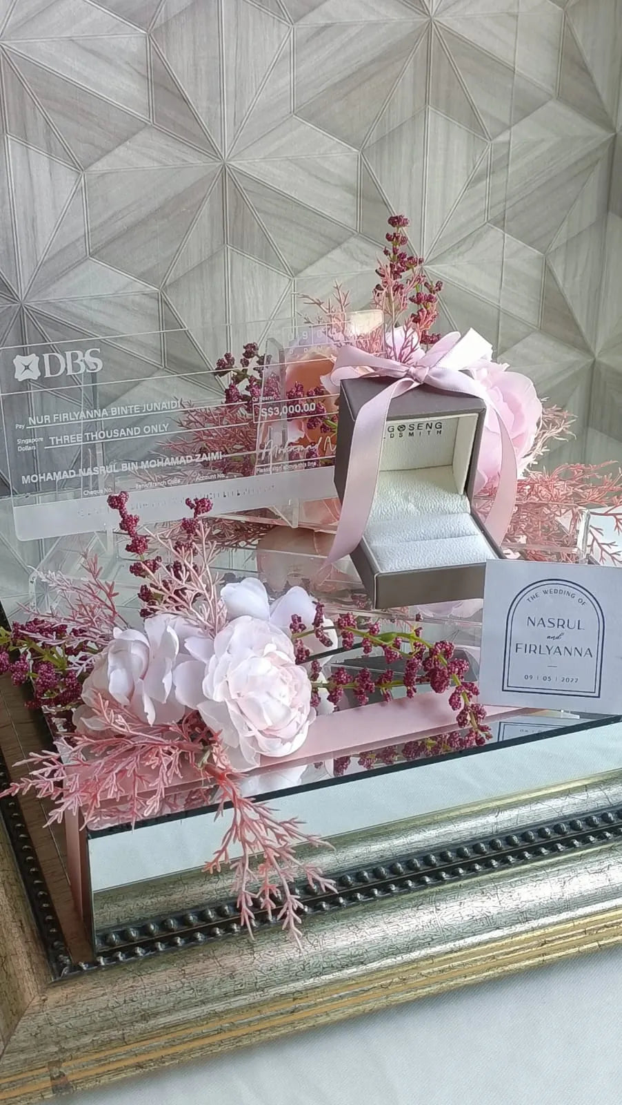 PERSONALIZED ACRYLIC MOCK CHEQUE