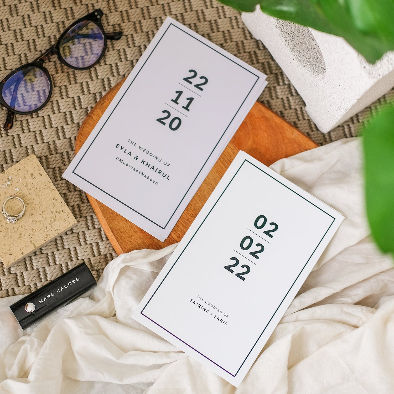 Minimalist Grey Modern Invitations | Affordable Wedding Invitations SG