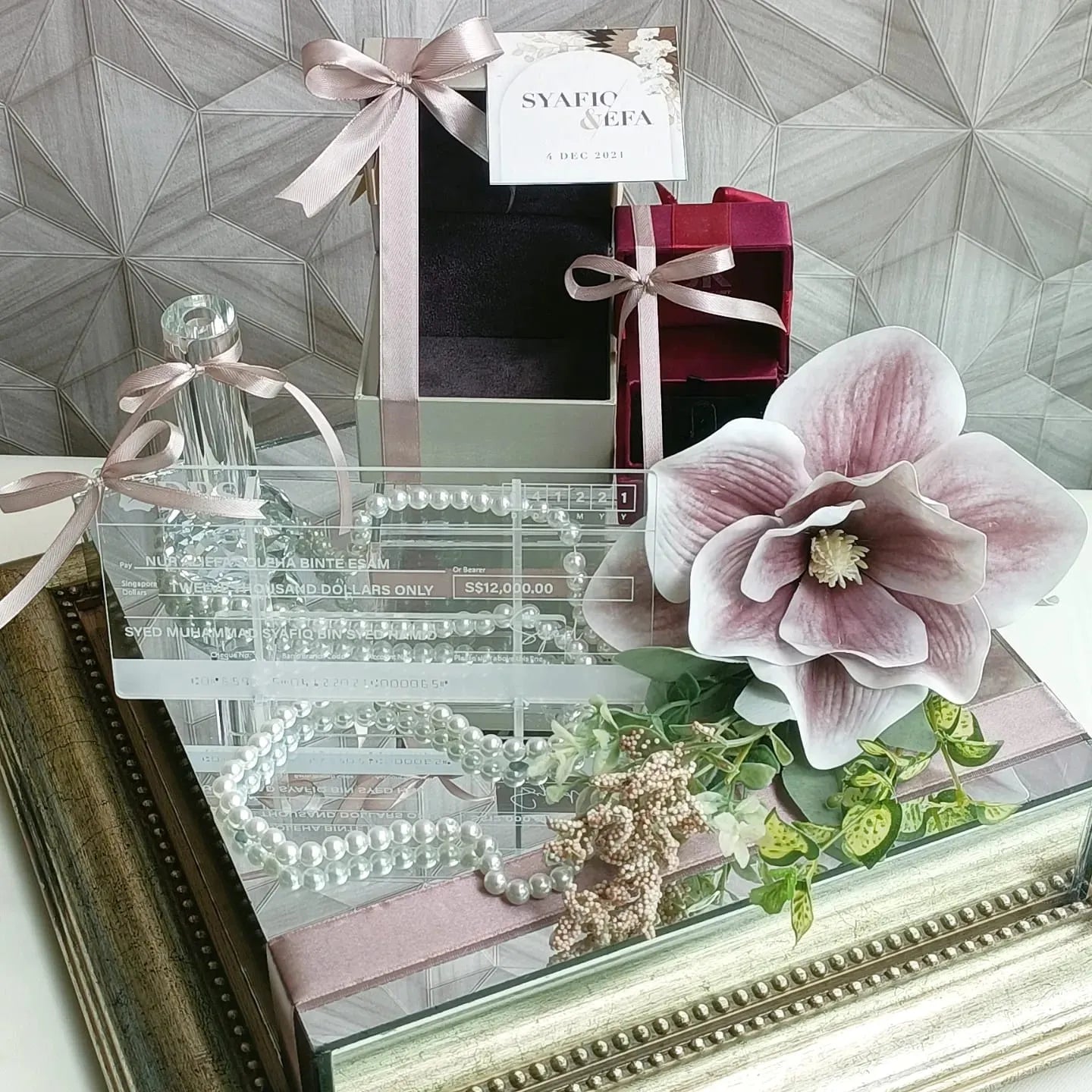 PERSONALIZED ACRYLIC MOCK CHEQUE