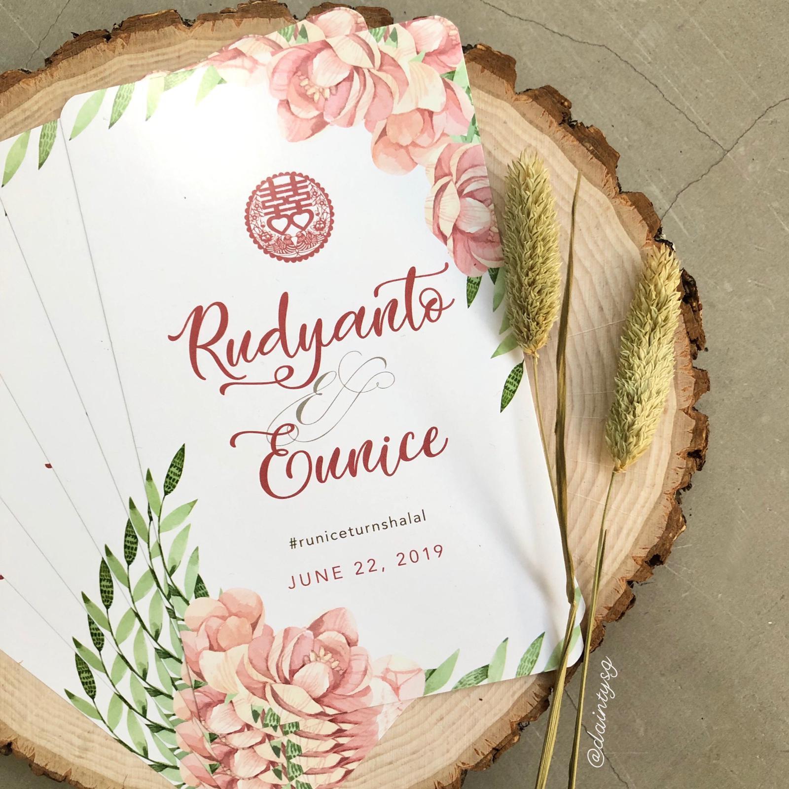 Soft Pink Floral Wedding Invitations  | SG Modern Wedding Invitations