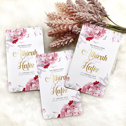 Pink And White Peony Wedding Invitations | SG Wedding Invitations