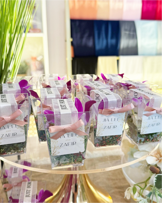 TRADITIONAL BUNGA RAMPAI IN ACRYLIC HOLDER (MINIMUM ORDER OF 30 PCS)