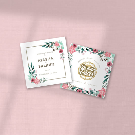 EUCALYPTUS FRAME WEDDING FAVOR STICKER/ TAG 