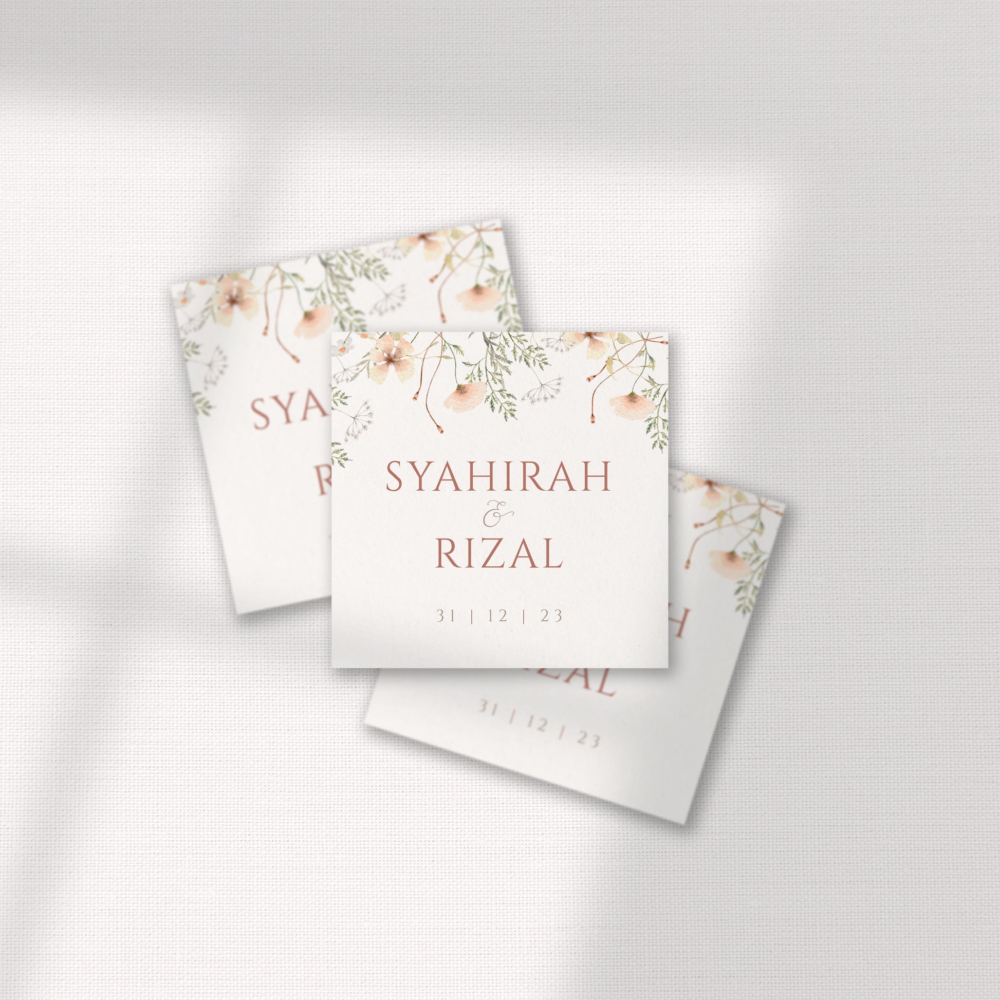 HERBS & WILD FLOWERS FAVOR STICKER/ TAG 