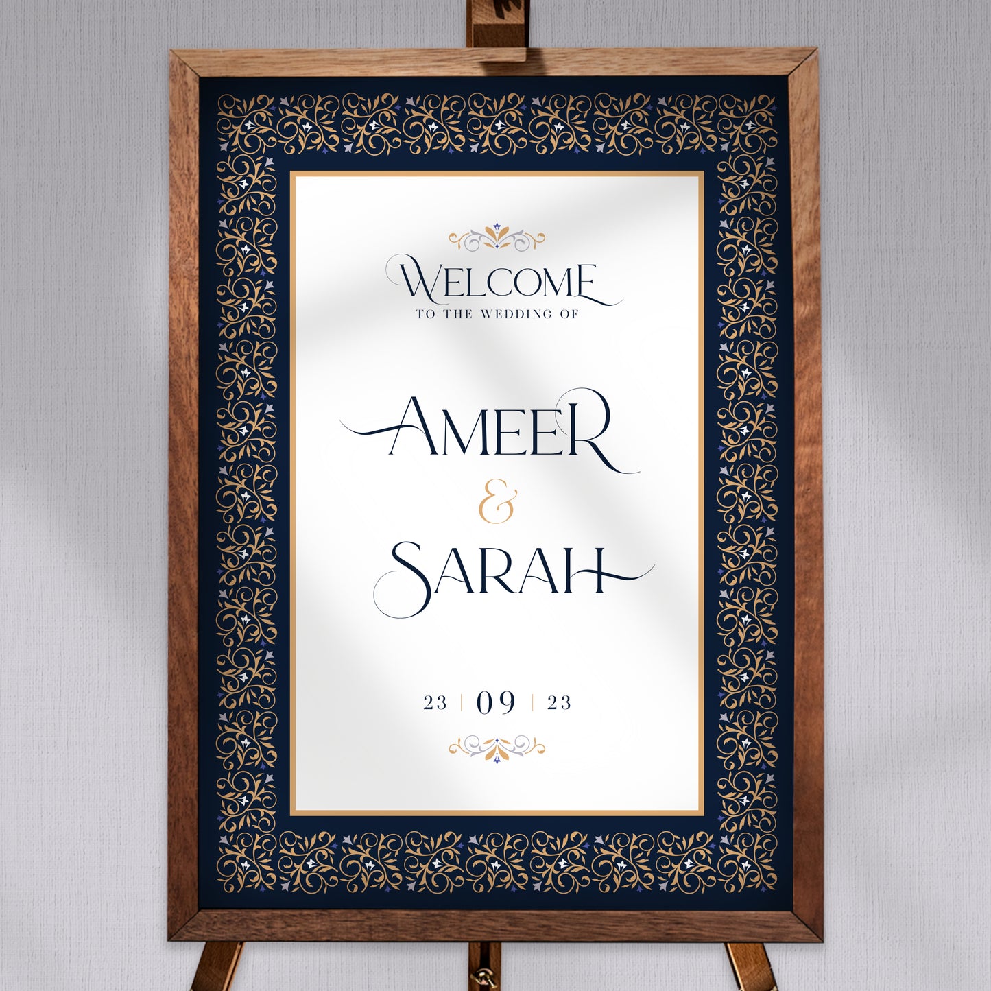 NEW!!! ARABESQUE WEDDING WELCOME BOARD