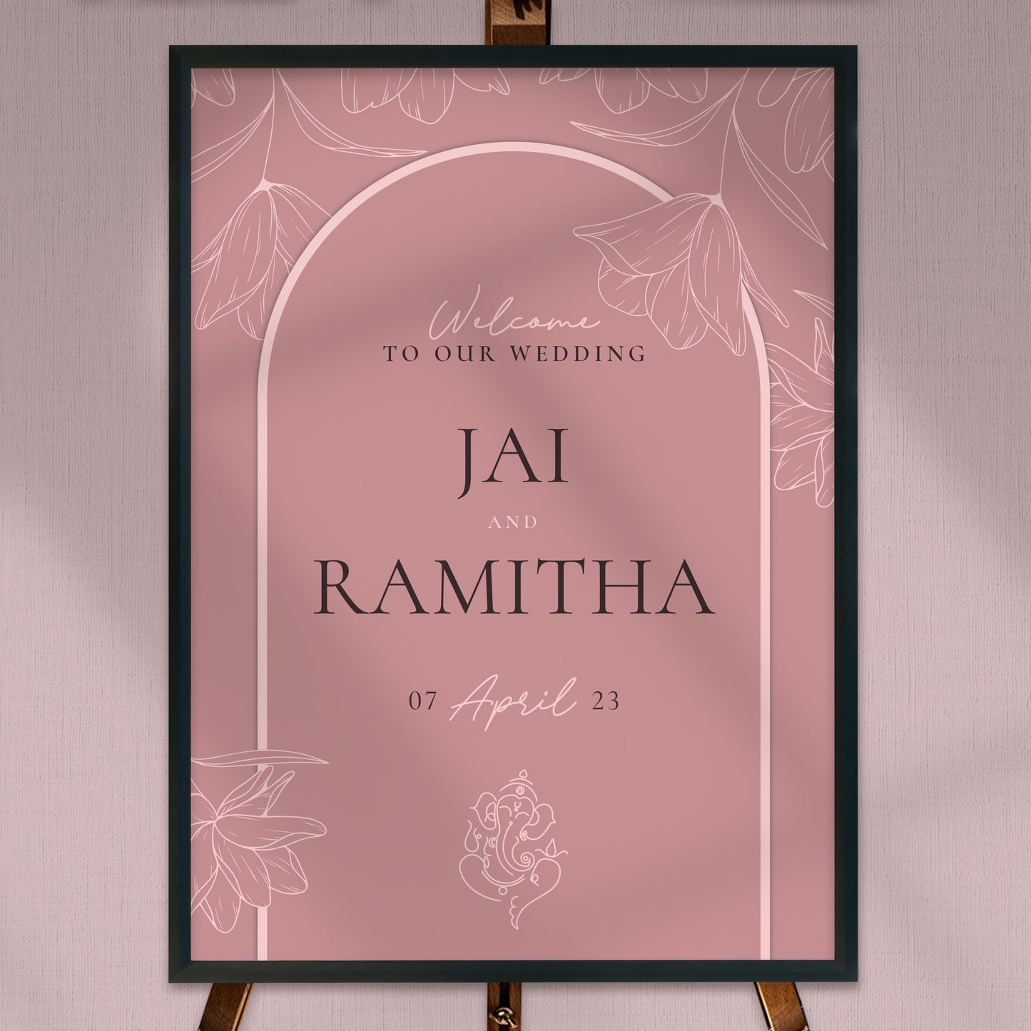 NEW!!! BLUSH FLORAL WEDDING WELCOME BOARD