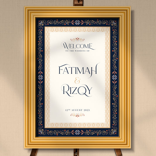 NEW!!! MORROCAN WEDDING WELCOME BOARD