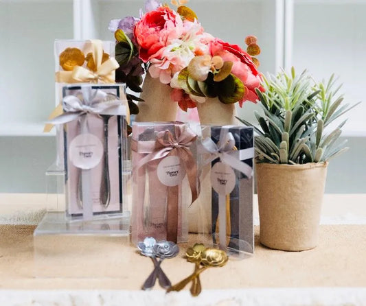 SAKURA TEASPOON SET OF TWO IN ELEGANT PVC BOX