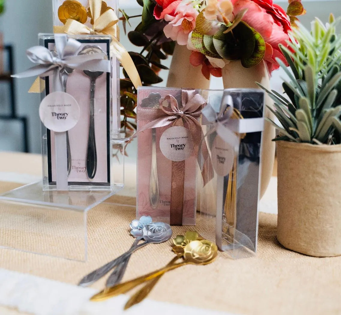 SAKURA TEASPOON SET OF TWO IN ELEGANT PVC BOX