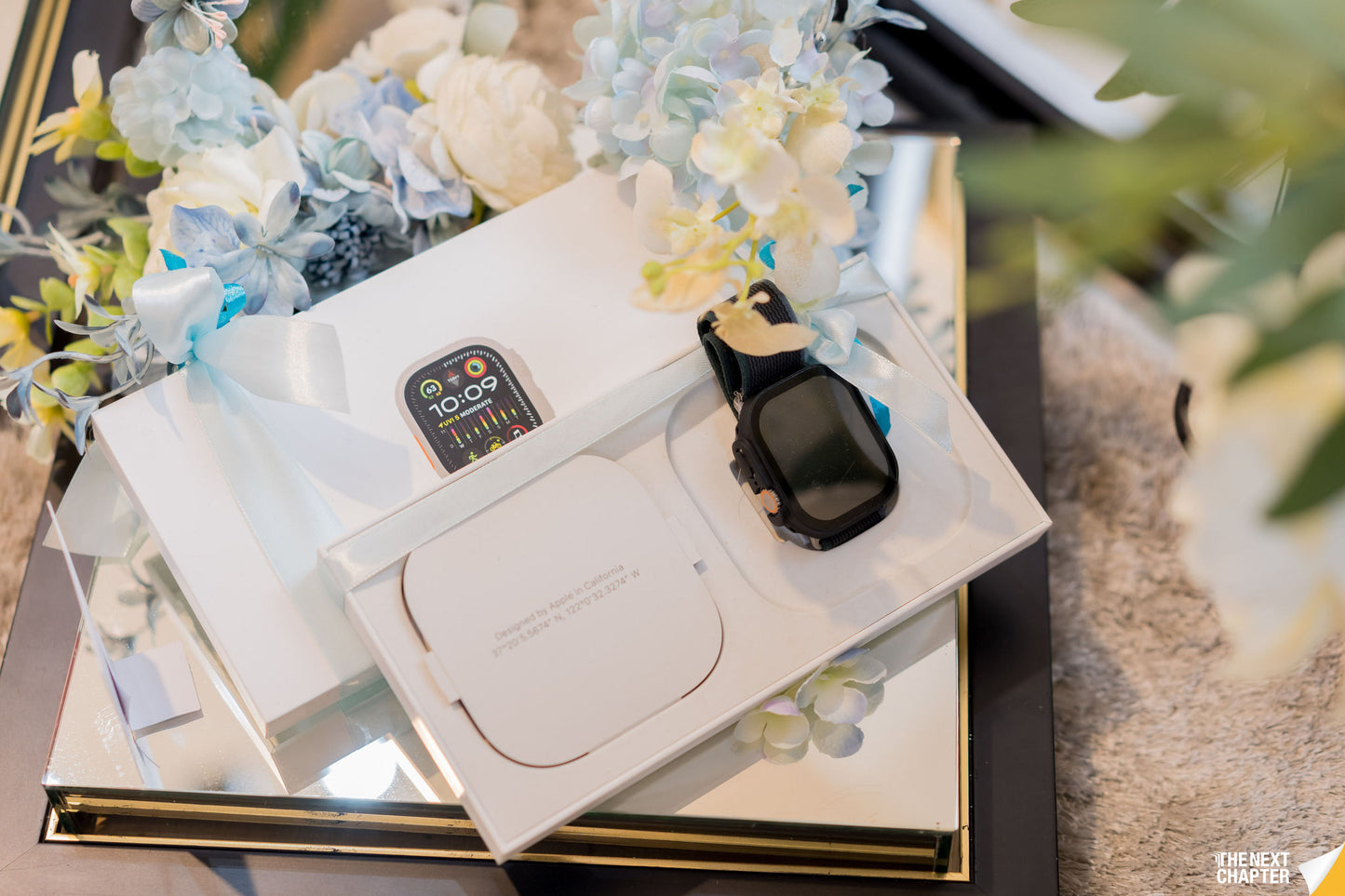 BLACK MIRRORED-BASE WEDDING GIFT TRAY (GUBAHAN)