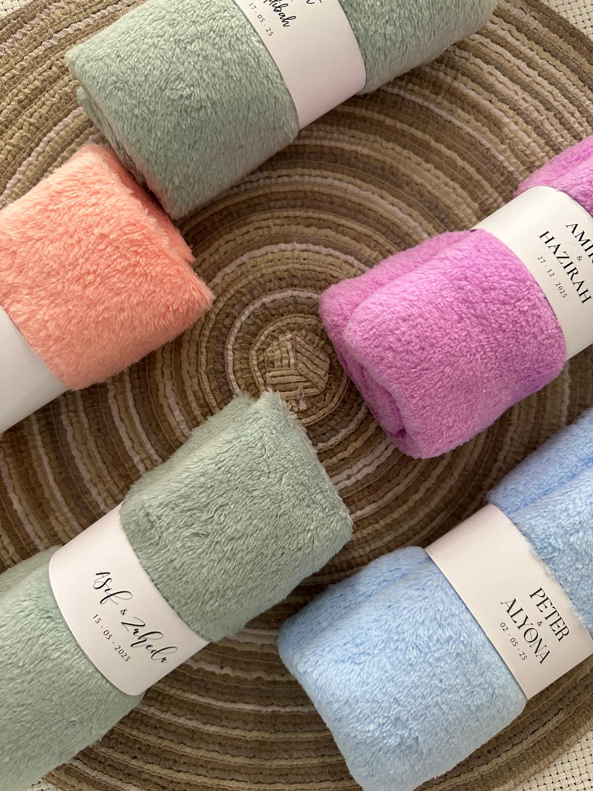 MICROFIBER TOWEL (30CM X 60CM) WITH PERSONALIZED SLEEVE