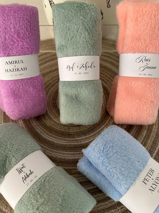 MICROFIBER TOWEL (30CM X 60CM) WITH PERSONALIZED SLEEVE