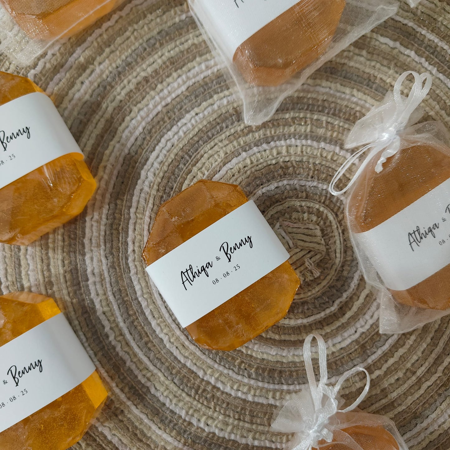 SCENTED GEM SOAP WITH PERSONALIZED SLEEVE