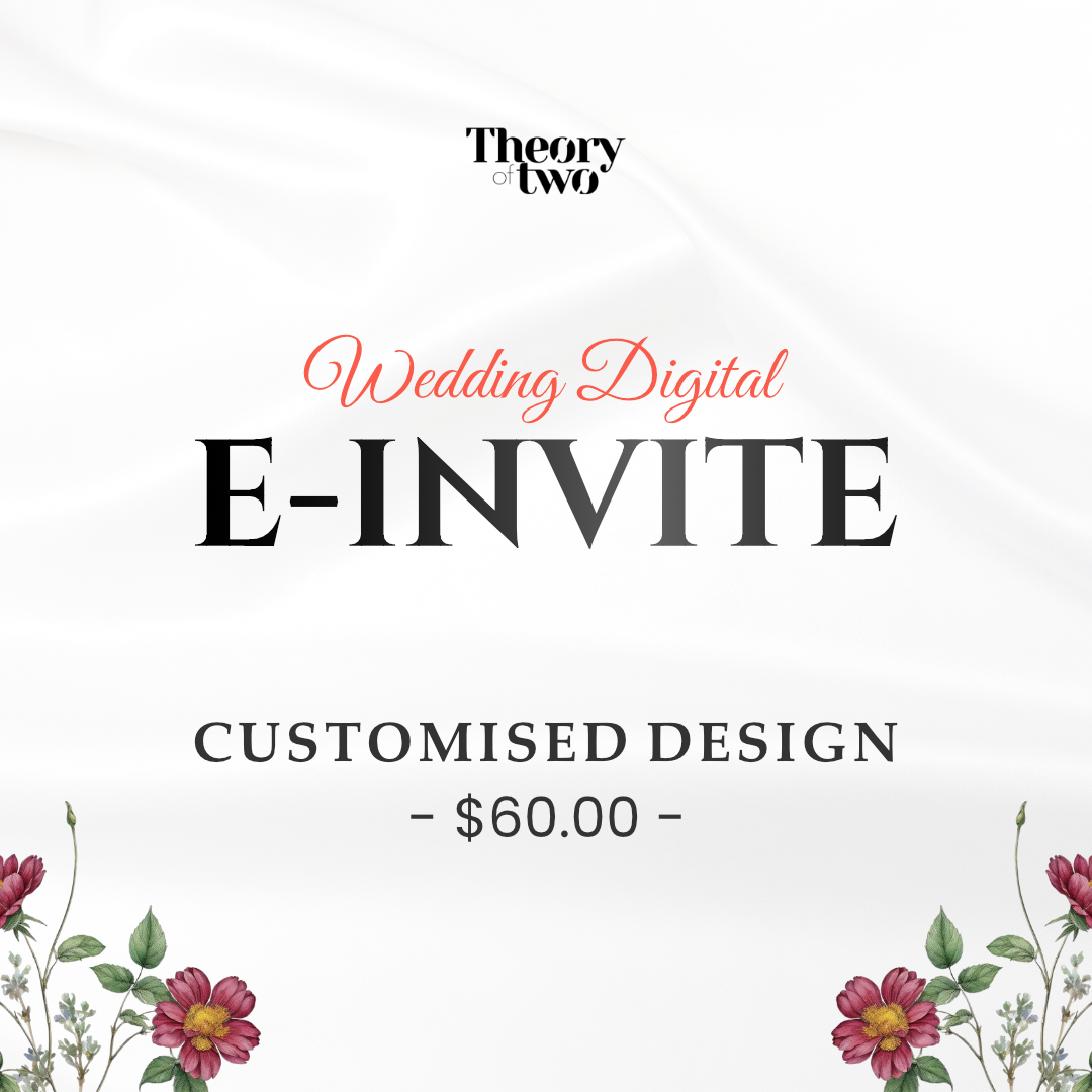 WEDDING DIGITAL E-INVITES (CUSTOMISED DESIGN)