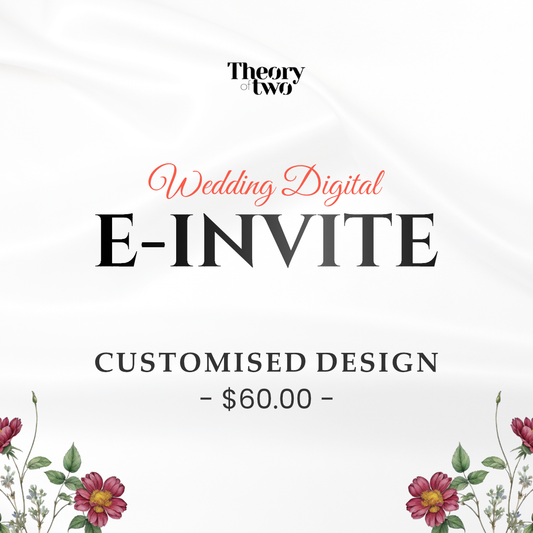 WEDDING DIGITAL E-INVITES (CUSTOMISED DESIGN)