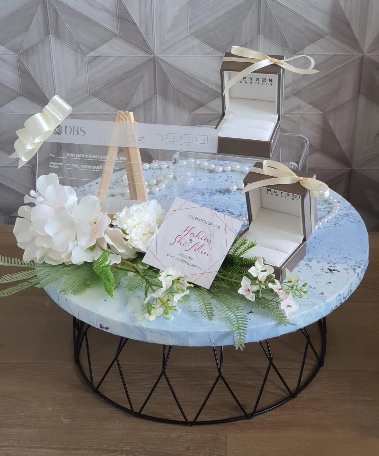 PERSONALIZED ACRYLIC MOCK CHEQUE