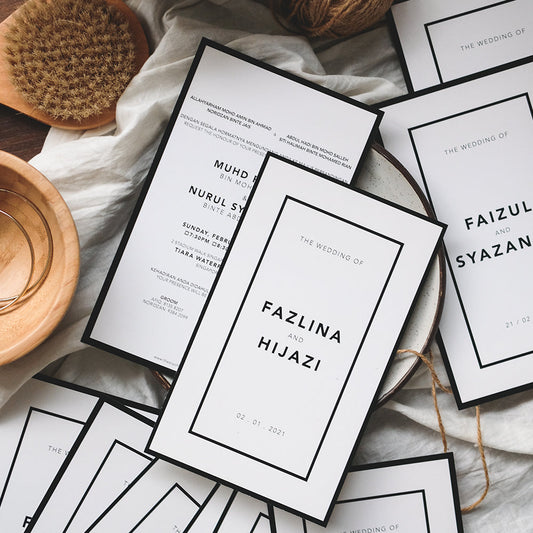 Jo Malone Inspired Wedding Invitations | Affordable Wedding Card SG